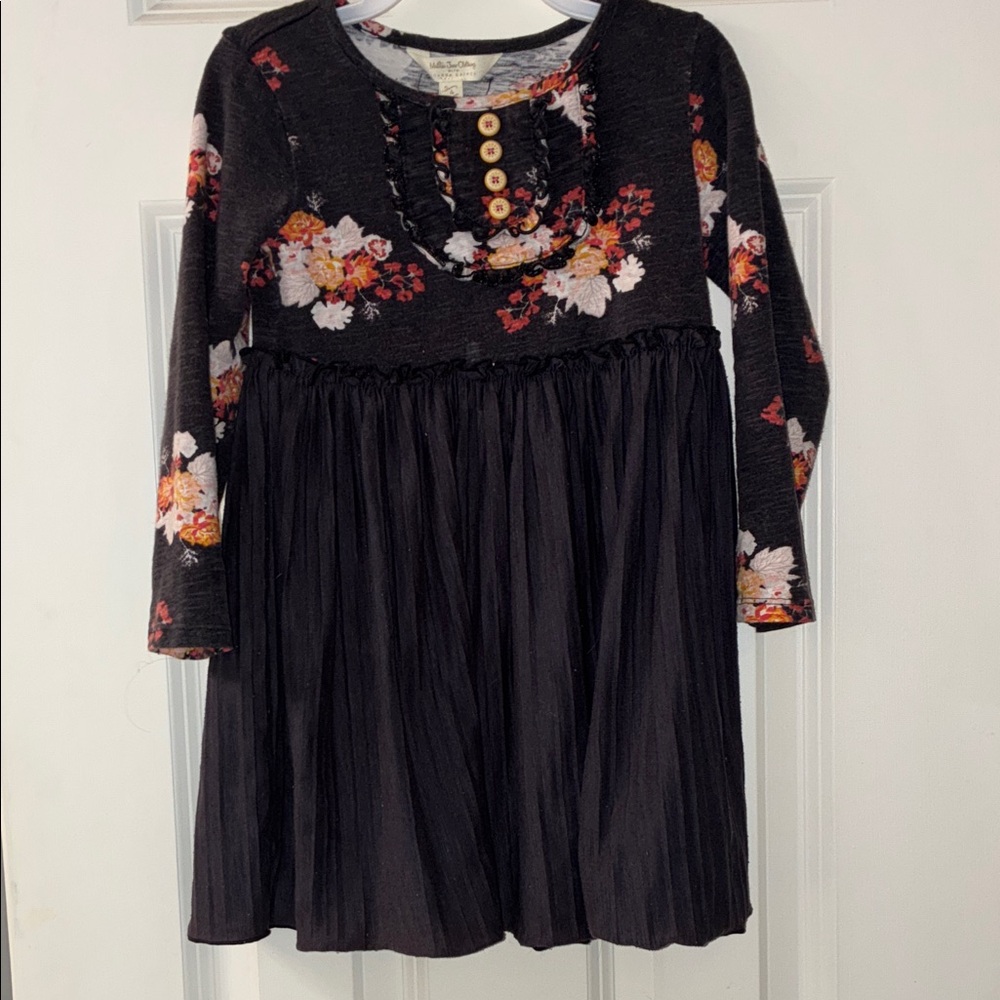Matilda Jane Black Floral Dress size 4T